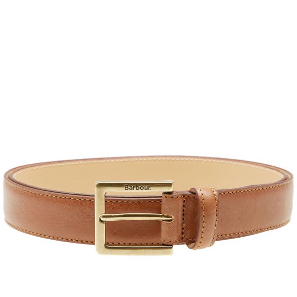 Barbour Country Leather Belt Tan Med - Fawcetts Online
