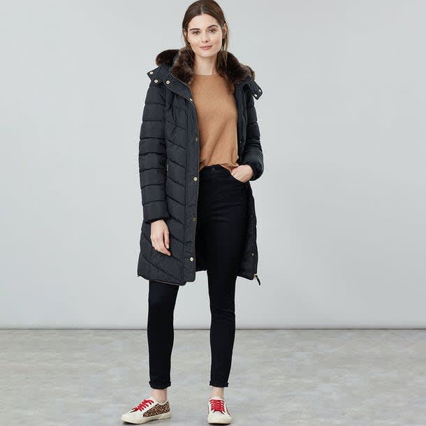 joules longline coat