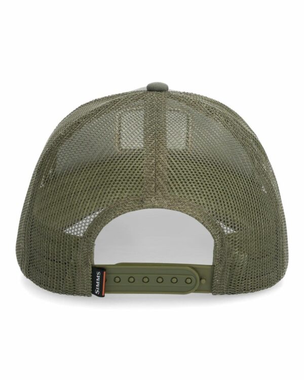 Simms Double Haul Icon Trucker Hat Smokey Olive - Image 3