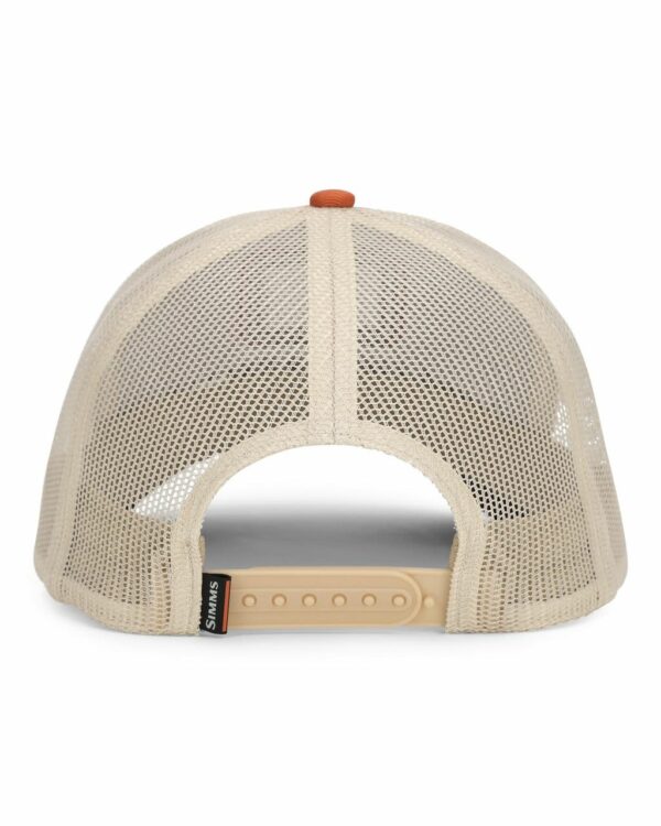 Simms Double Haul Icon Trucker Cap Simms Orange - Image 2